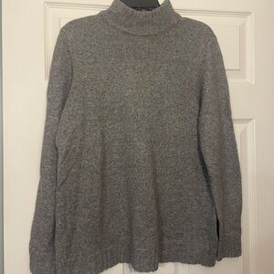 Talbots Heather Gray Knit Sweater